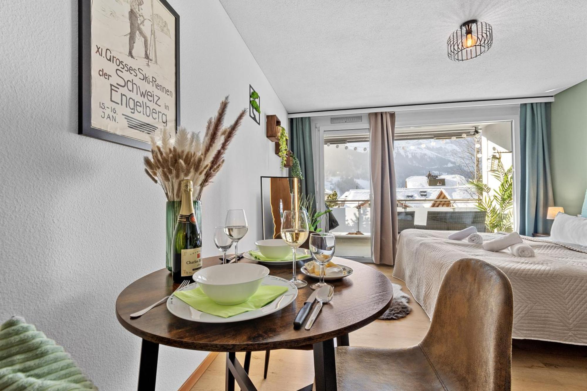 Zentrales Studio Mit Mega Bergblick, Titlis, Luzern, Lake, Kurpark Engelberg Dış mekan fotoğraf